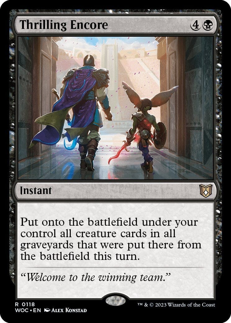 Thrilling Encore [Wilds of Eldraine Commander] MTG Single Magic: The Gathering  | Multizone: Comics And Games