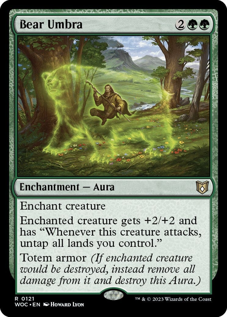 Bear Umbra [Wilds of Eldraine Commander] MTG Single Magic: The Gathering  | Multizone: Comics And Games