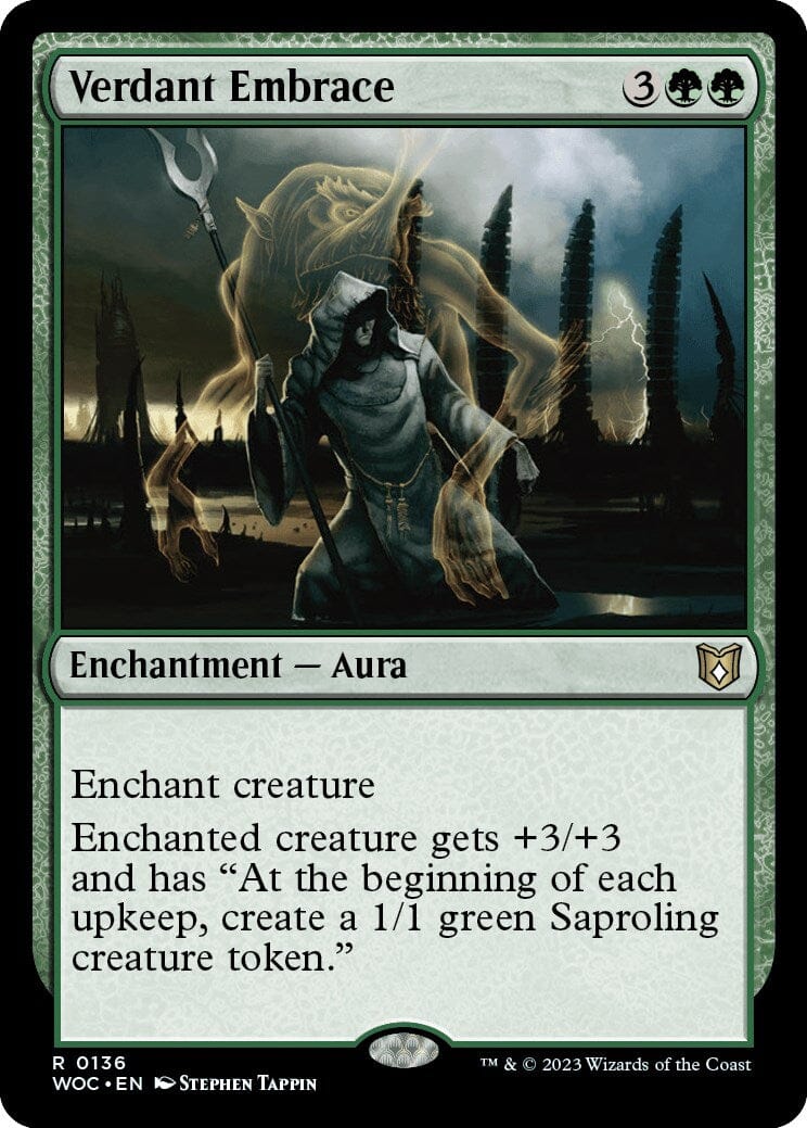 Verdant Embrace [Wilds of Eldraine Commander] MTG Single Magic: The Gathering  | Multizone: Comics And Games