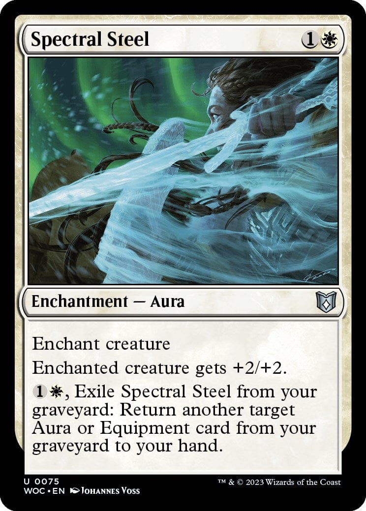 Spectral Steel [Wilds of Eldraine Commander] MTG Single Magic: The Gathering  | Multizone: Comics And Games