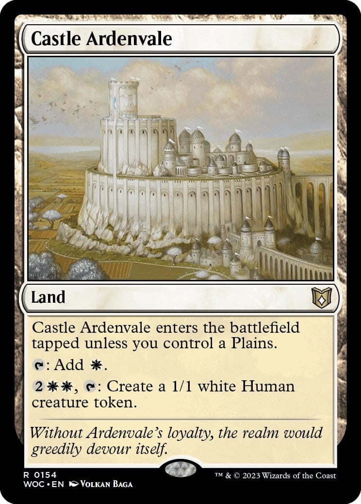 Castle Ardenvale [Wilds of Eldraine Commander] MTG Single Magic: The Gathering  | Multizone: Comics And Games