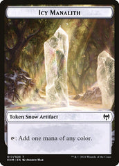 Treasure // Icy Manalith Double-Sided Token [Kaldheim Tokens] MTG Single Magic: The Gathering  | Multizone: Comics And Games