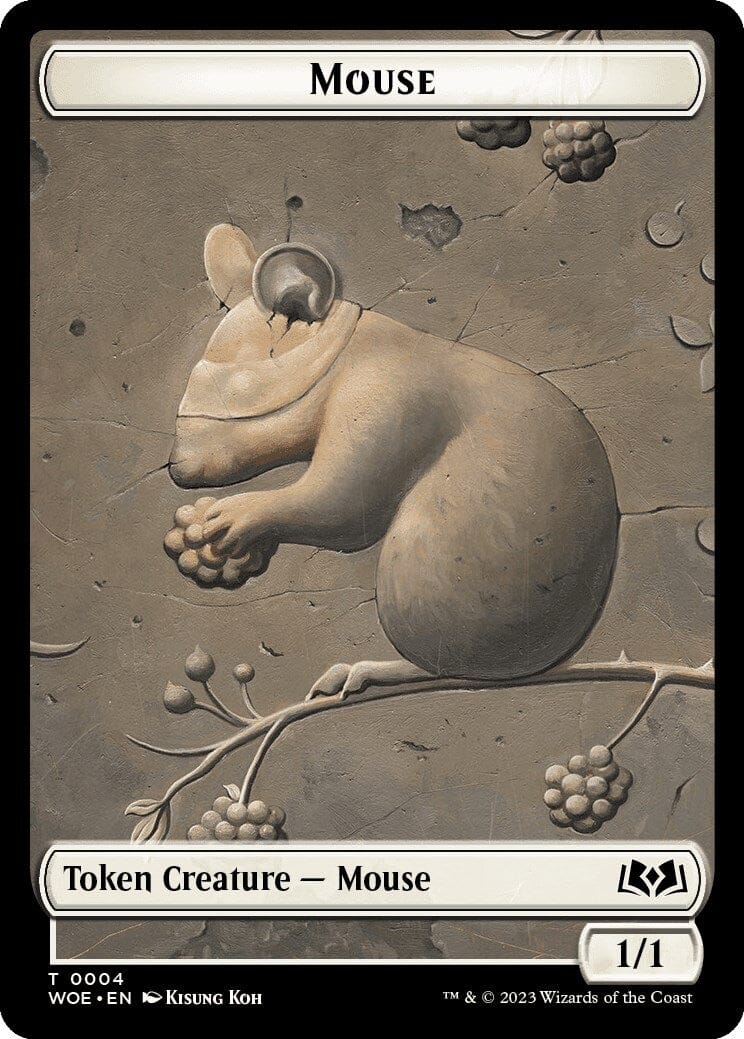 Mouse Token [Wilds of Eldraine Tokens] MTG Single Magic: The Gathering  | Multizone: Comics And Games