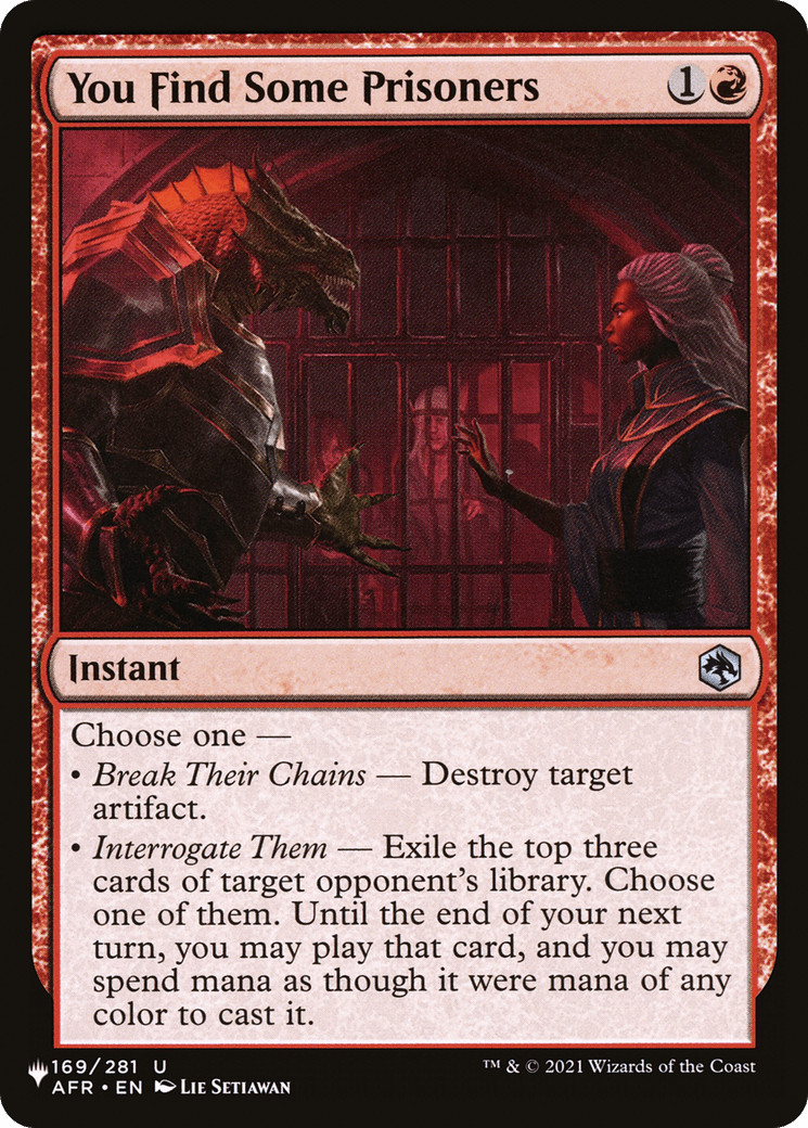 You Find Some Prisoners [The List] MTG Single Magic: The Gathering  | Multizone: Comics And Games