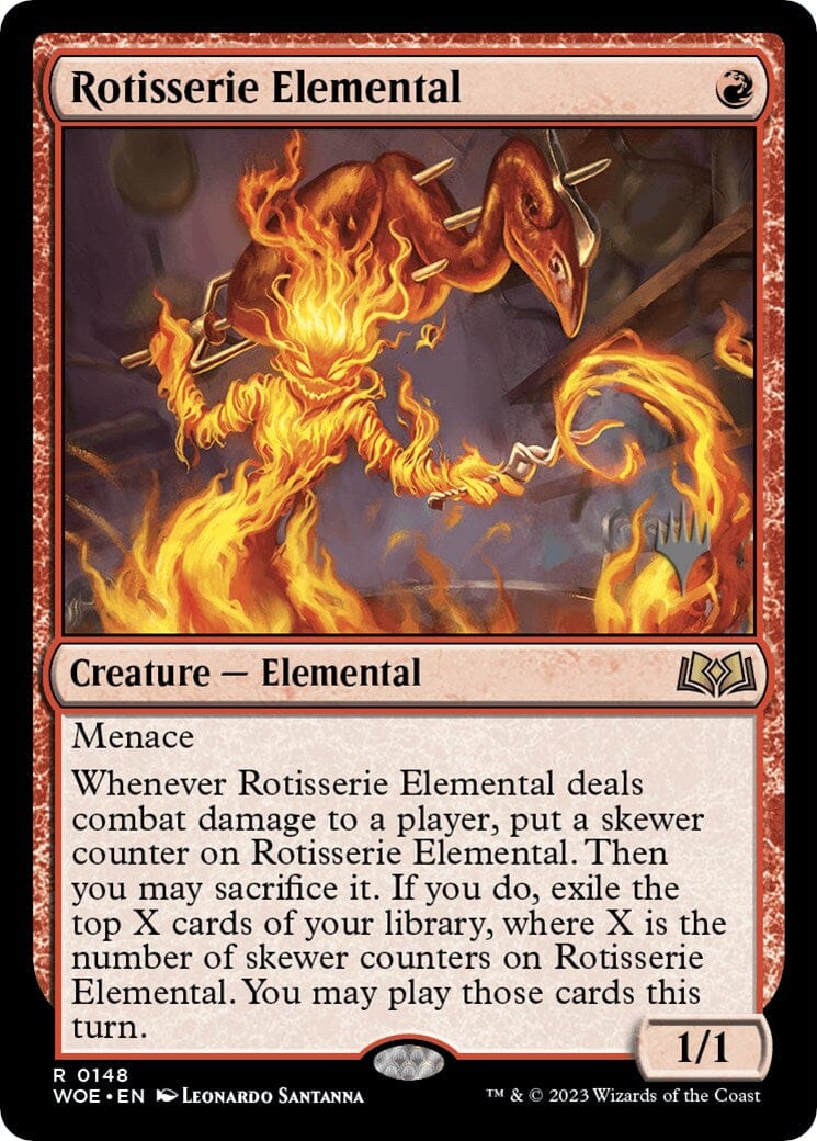 Rotisserie Elemental (Promo Pack) [Wilds of Eldraine Promos] MTG Single Magic: The Gathering  | Multizone: Comics And Games