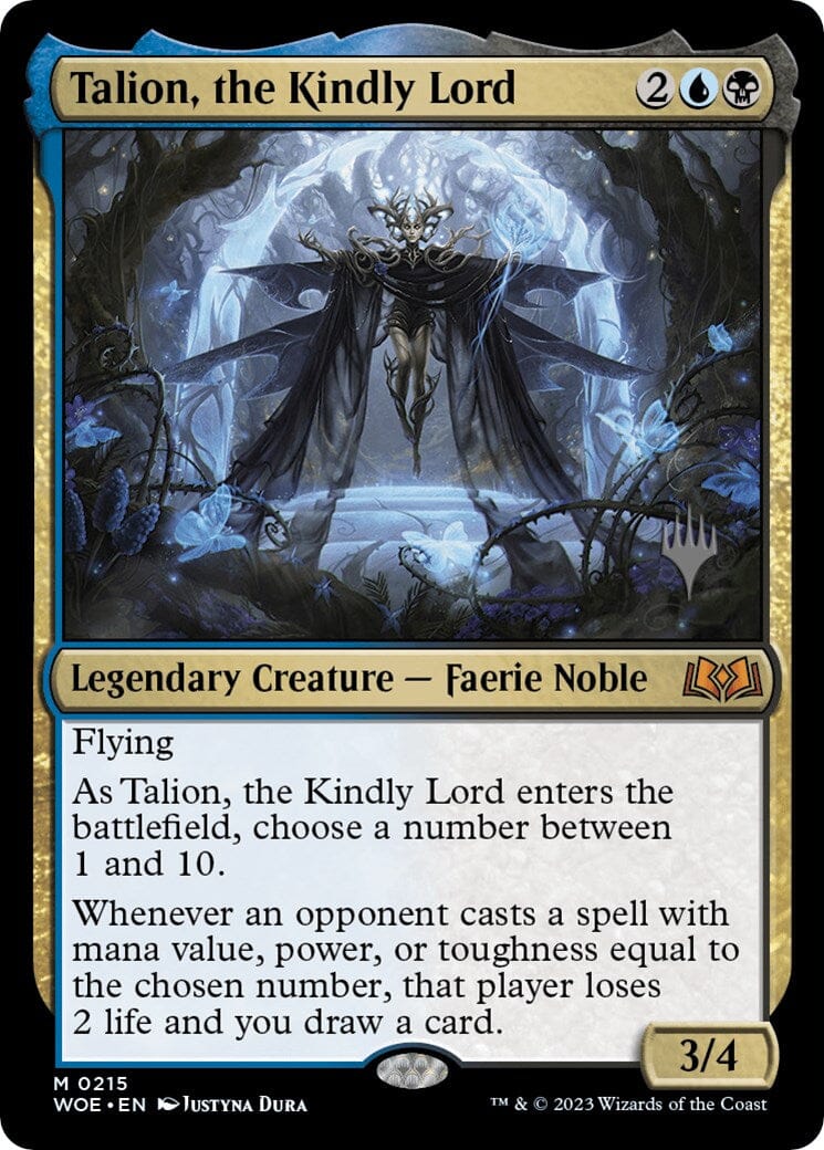 Talion, the Kindly Lord (Promo Pack) [Wilds of Eldraine Promos] MTG Single Magic: The Gathering  | Multizone: Comics And Games