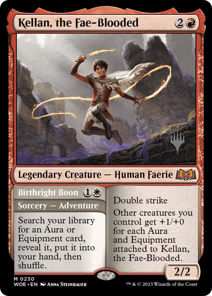 Kellan, the Fae-Blooded (Promo Pack) [Wilds of Eldraine Promos] MTG Single Magic: The Gathering  | Multizone: Comics And Games