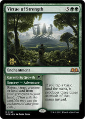 Virtue of Strength // Garenbrig Growth (Promo Pack) [Wilds of Eldraine Promos] MTG Single Magic: The Gathering  | Multizone: Comics And Games