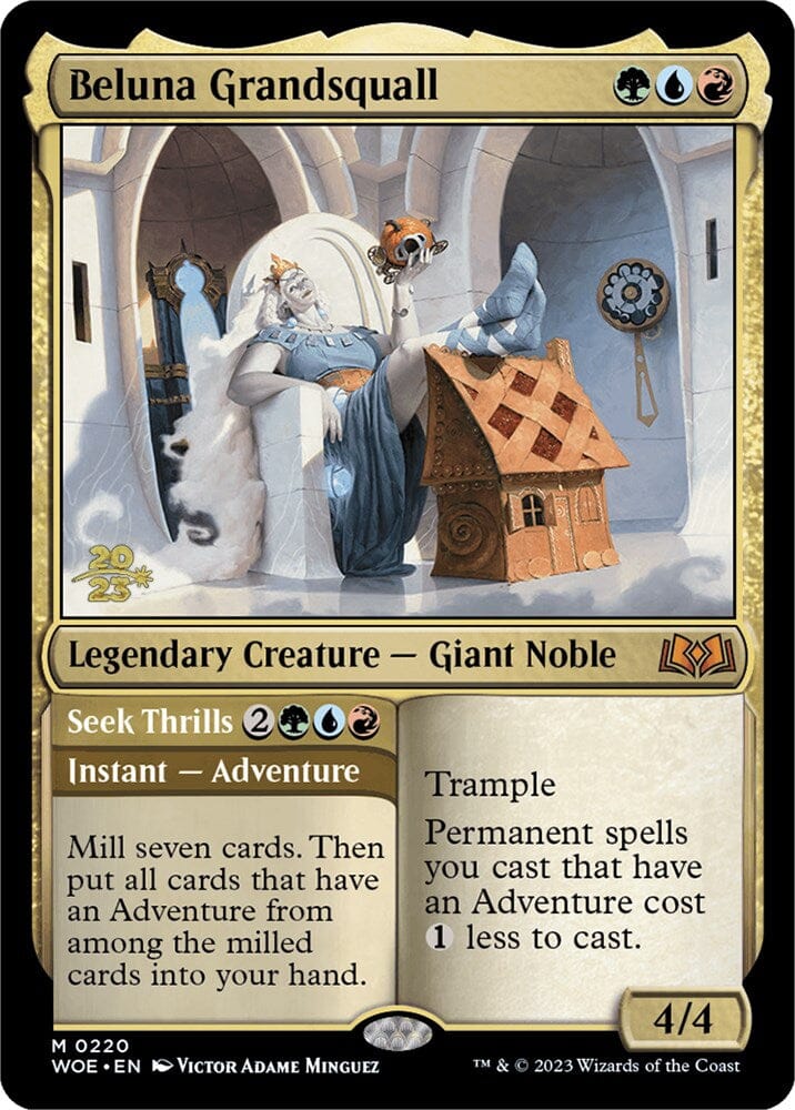 Beluna Grandsquall // Seek Thrills(Promo Pack) [Wilds of Eldraine Promos] MTG Single Magic: The Gathering  | Multizone: Comics And Games
