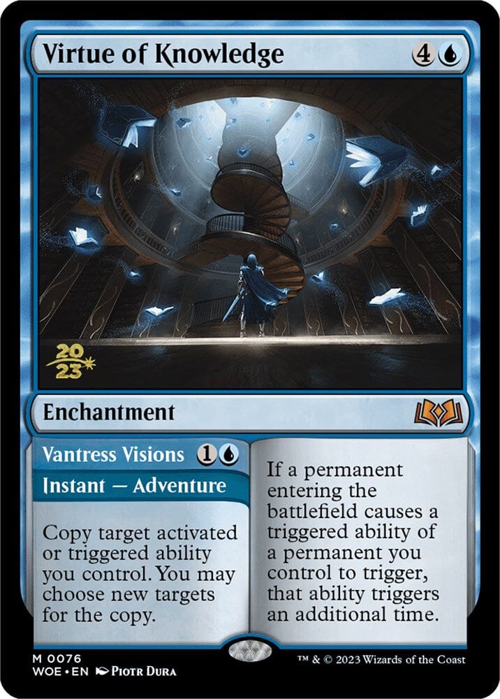 Virtue of Knowledge // Vantress Visions (Promo Pack) [Wilds of Eldraine Promos] MTG Single Magic: The Gathering  | Multizone: Comics And Games