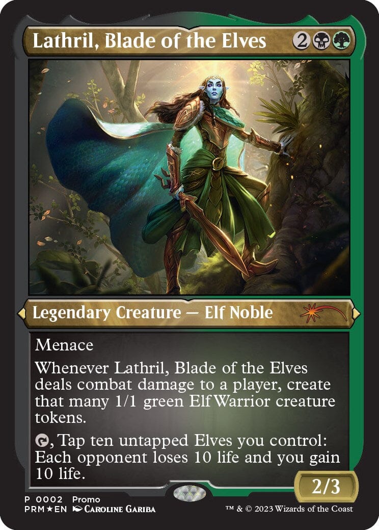 Lathril, Blade of the Elves (Foil Etched) [Media Promos] MTG Single Magic: The Gathering  | Multizone: Comics And Games