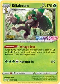 Rillaboom (SWSH006) (Staff Prerelease Promo) [Sword & Shield: Black Star Promos] Pokemon Single Pokémon  | Multizone: Comics And Games