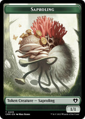 Saproling // Stoneforged Blade Double-Sided Token [Commander Masters Tokens] MTG Single Magic: The Gathering  | Multizone: Comics And Games