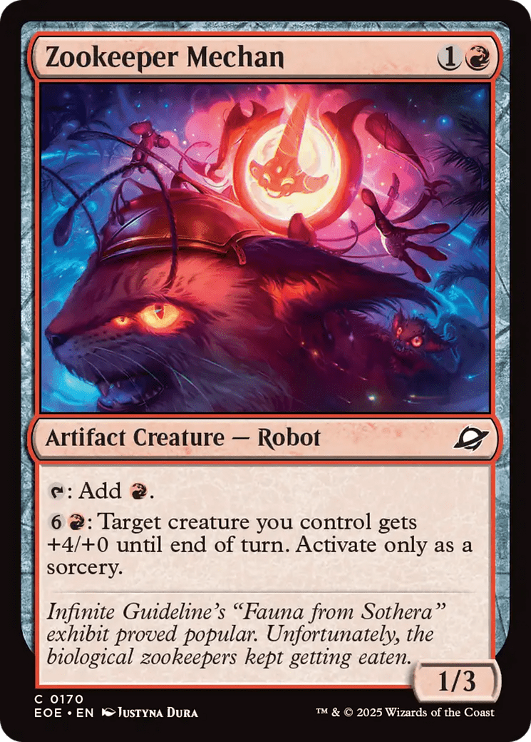 Zookeeper Mechan [Edge of Eternities] MTG Single Magic: The Gathering  | Multizone: Comics And Games