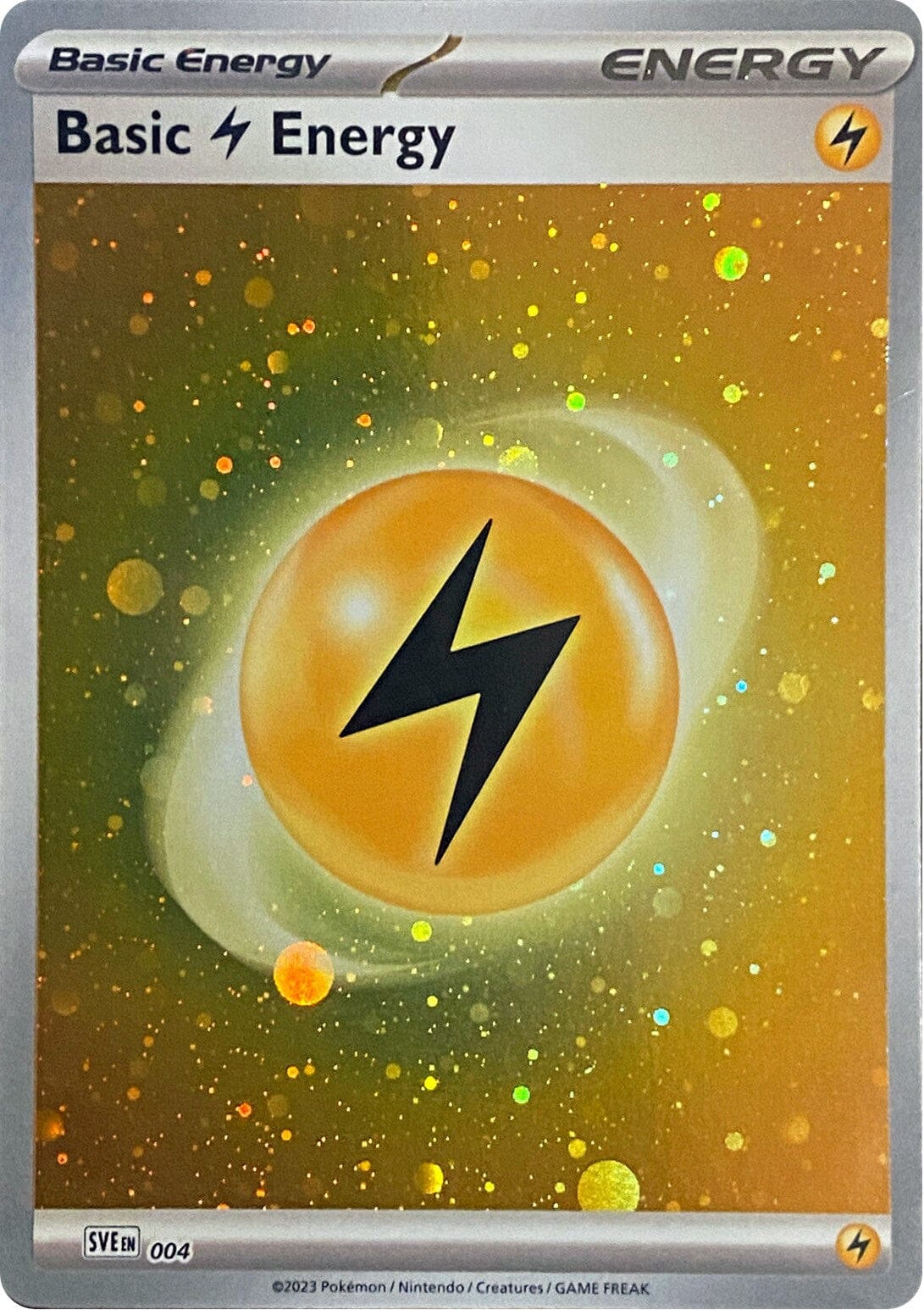 Basic Lightning Energy (004) (Cosmos Holo) [Scarlet & Violet: Base Set] Pokemon Single Pokémon  | Multizone: Comics And Games