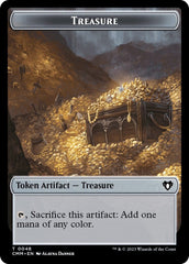 Treasure // Elephant Double-Sided Token [Commander Masters Tokens] MTG Single Magic: The Gathering  | Multizone: Comics And Games