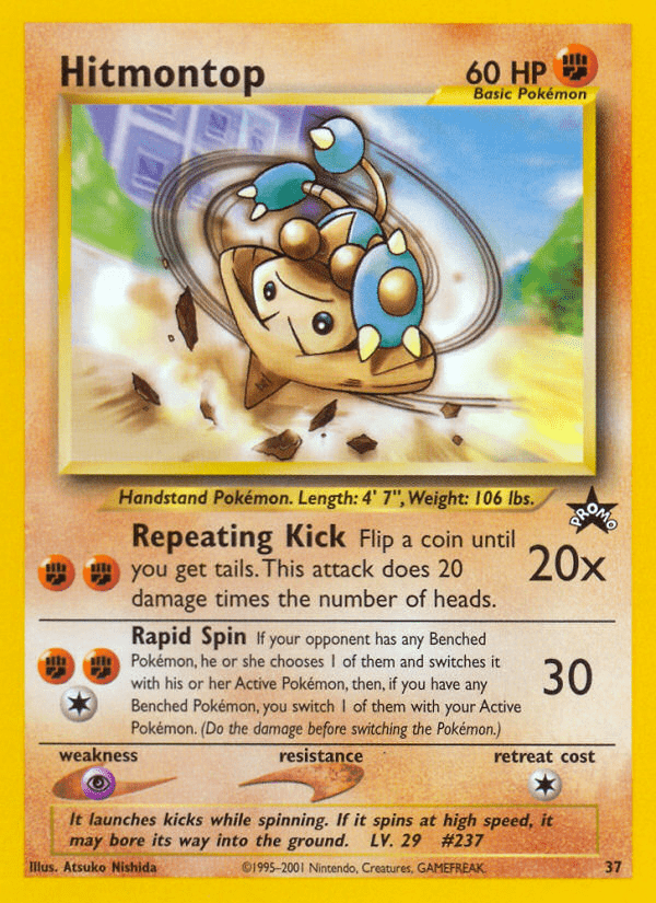 Hitmontop (37) [Wizards of the Coast: Black Star Promos] Pokemon Single Pokémon  | Multizone: Comics And Games