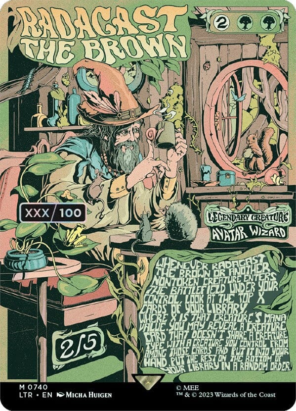 Radagast the Brown (Borderless Poster) (Serialized) [The Lord of the Rings: Tales of Middle-Earth] MTG Single Magic: The Gathering  | Multizone: Comics And Games