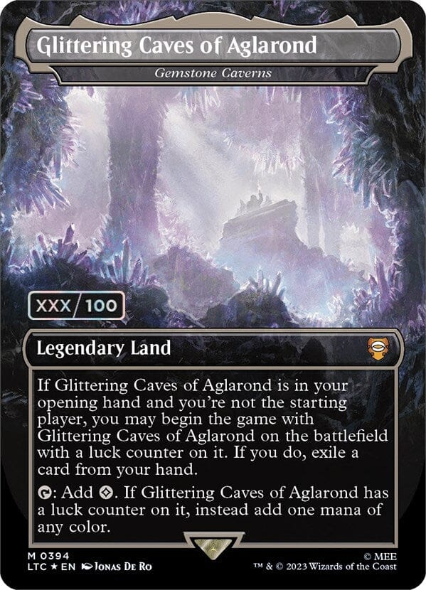 Glittering Caves of Aglarond - Gemstone Caverns (Serialized) [The Lord of the Rings: Tales of Middle-Earth Commander] MTG Single Magic: The Gathering  | Multizone: Comics And Games