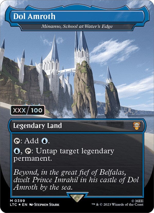 Dol Amroth - Minamo, School at Water's Edge (Serialized) [The Lord of the Rings: Tales of Middle-Earth Commander] MTG Single Magic: The Gathering  | Multizone: Comics And Games
