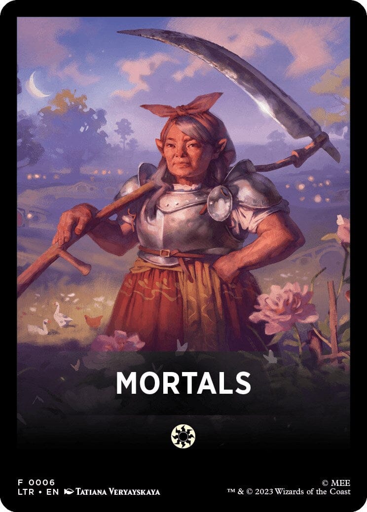 Mortals Theme Card [The Lord of the Rings: Tales of Middle-Earth] MTG Single Magic: The Gathering  | Multizone: Comics And Games