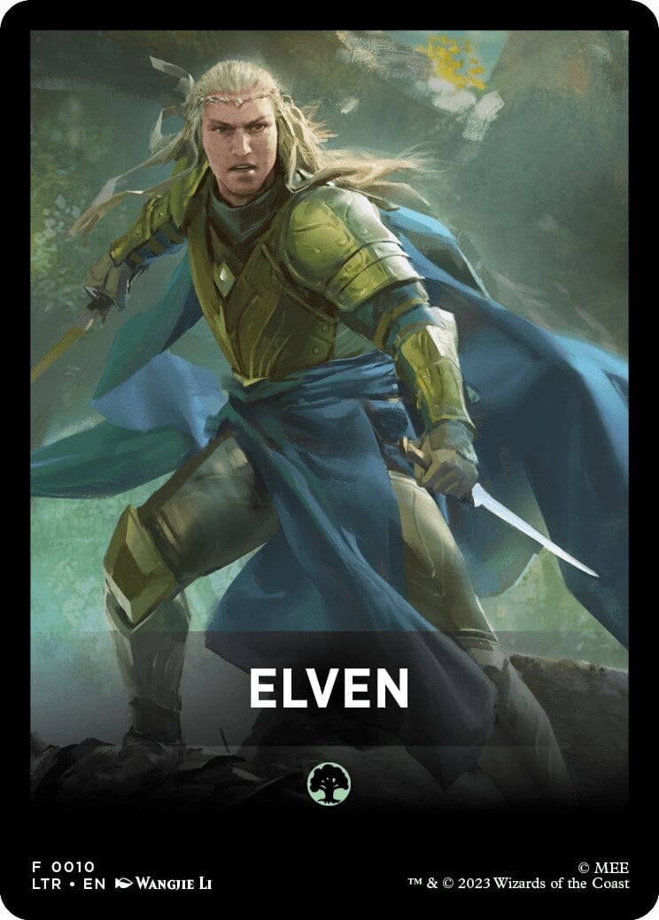 Elven Theme Card [The Lord of the Rings: Tales of Middle-Earth] MTG Single Magic: The Gathering  | Multizone: Comics And Games