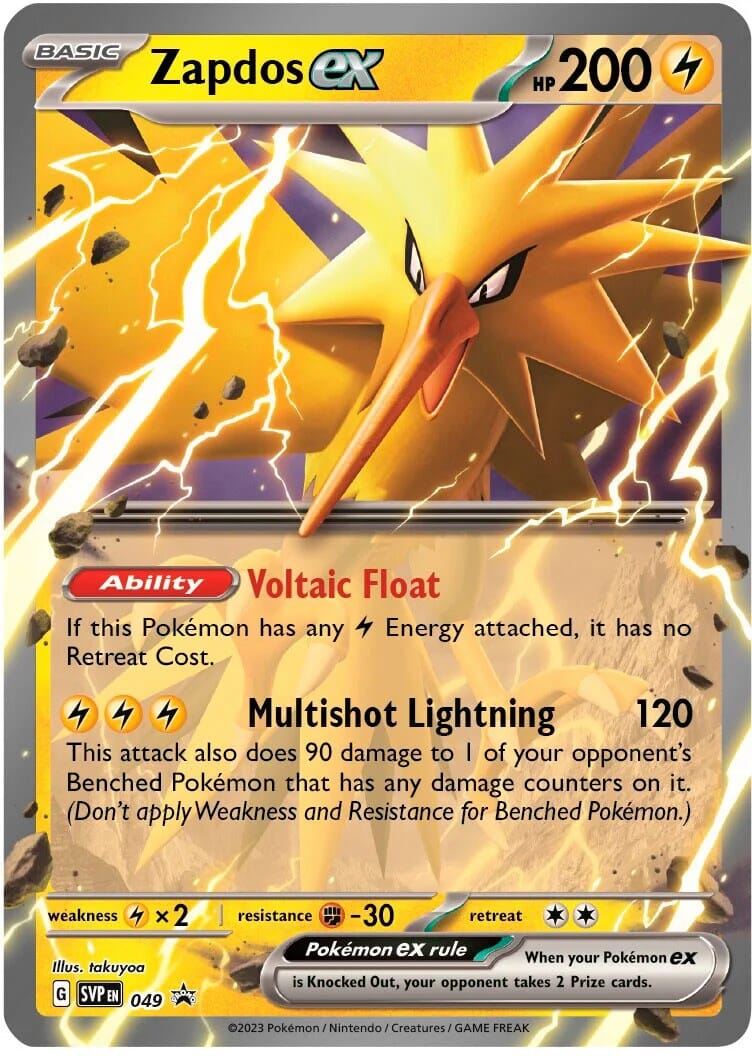 Zapdos ex (049) (Jumbo Card) [Scarlet & Violet: Black Star Promos] Pokemon Single Pokémon  | Multizone: Comics And Games