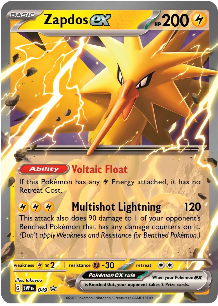 Zapdos ex (049) (Jumbo Card) [Scarlet & Violet: Black Star Promos] | Multizone: Comics And Games