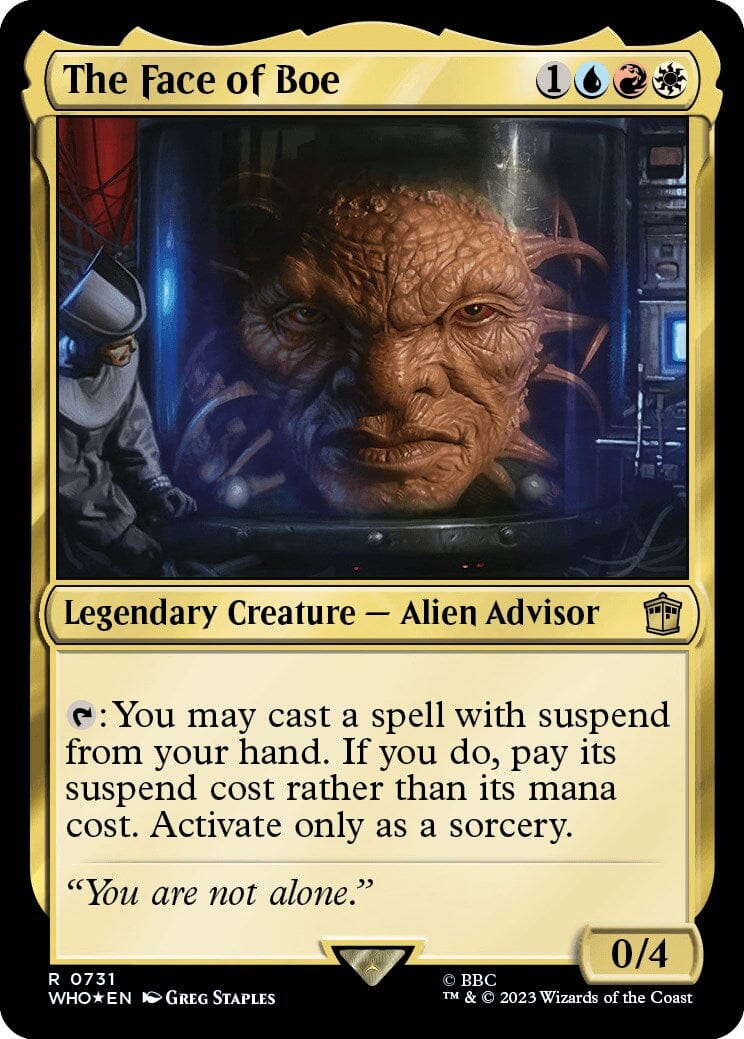 The Face of Boe (Surge Foil) [Doctor Who] MTG Single Magic: The Gathering  | Multizone: Comics And Games
