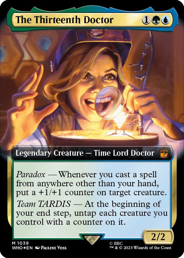 The Thirteenth Doctor (Extended Art) (Surge Foil) [Doctor Who] MTG Single Magic: The Gathering  | Multizone: Comics And Games