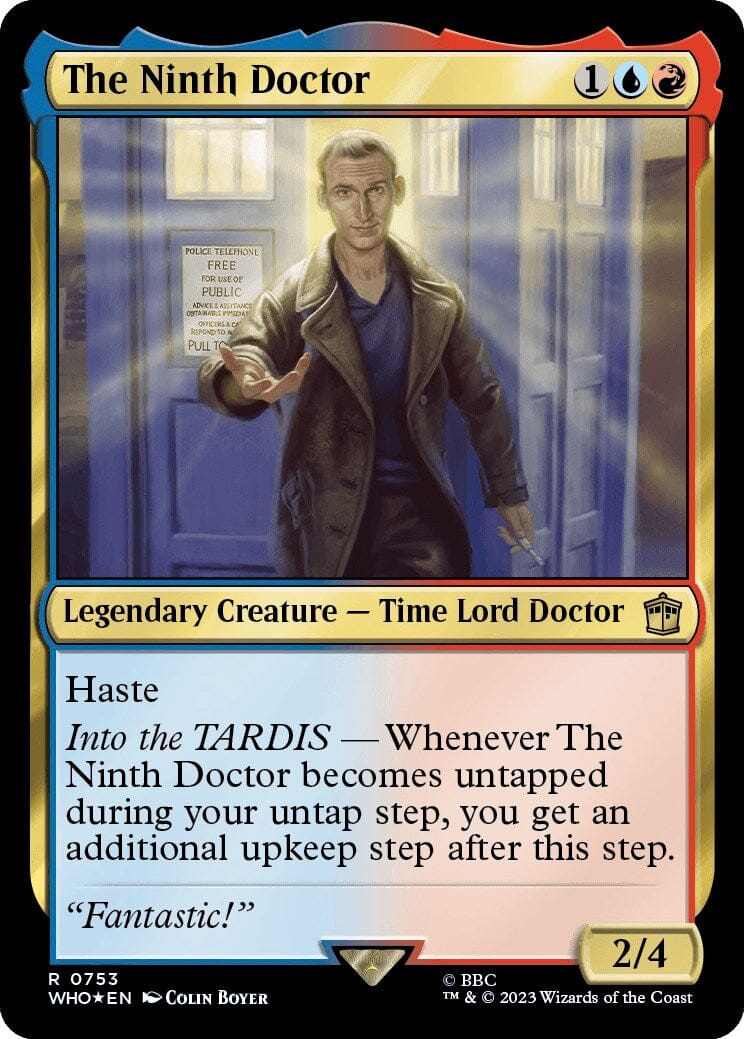 The Ninth Doctor (Surge Foil) [Doctor Who] MTG Single Magic: The Gathering  | Multizone: Comics And Games