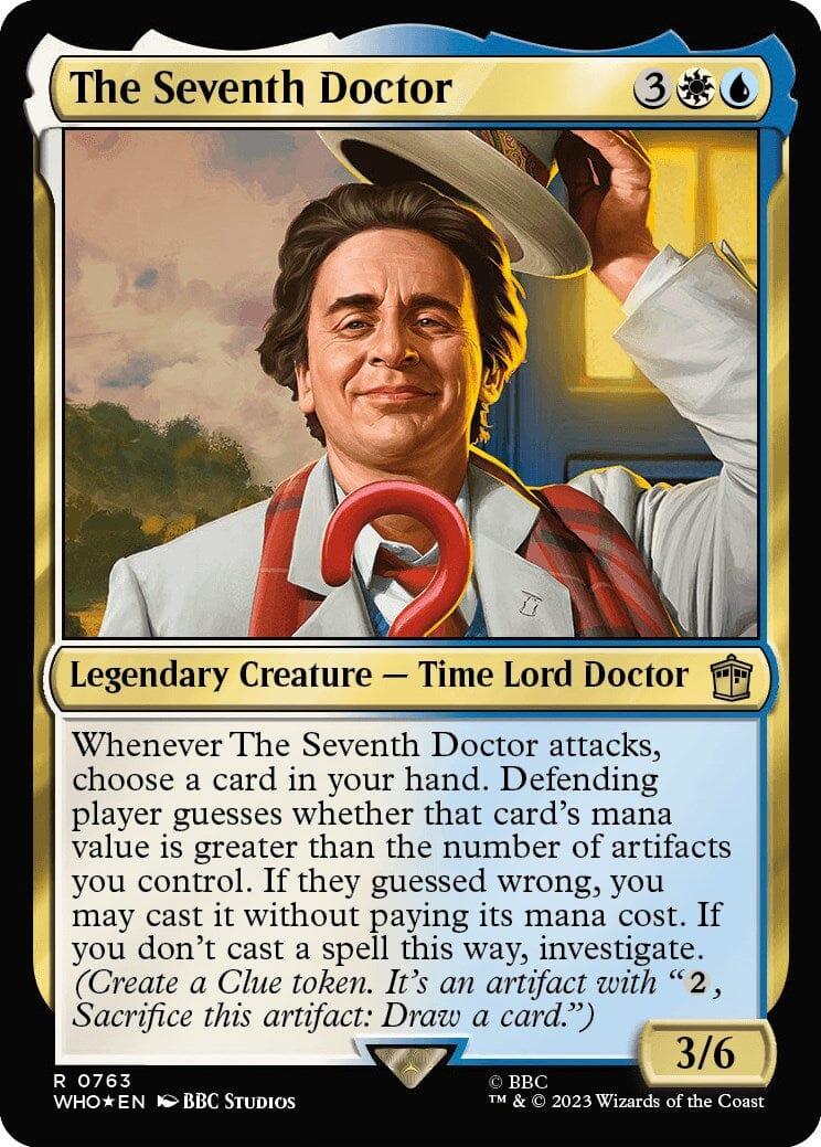 The Seventh Doctor (Surge Foil) [Doctor Who] MTG Single Magic: The Gathering  | Multizone: Comics And Games