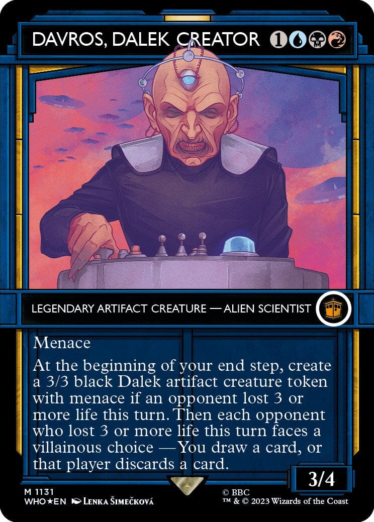 Davros, Dalek Creator (Showcase) (Surge Foil) [Doctor Who] MTG Single Magic: The Gathering  | Multizone: Comics And Games