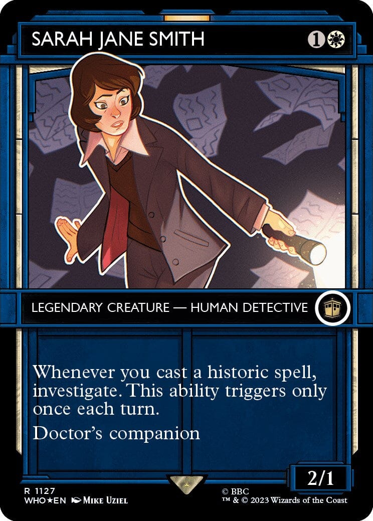 Sarah Jane Smith (Showcase) (Surge Foil) [Doctor Who] MTG Single Magic: The Gathering  | Multizone: Comics And Games