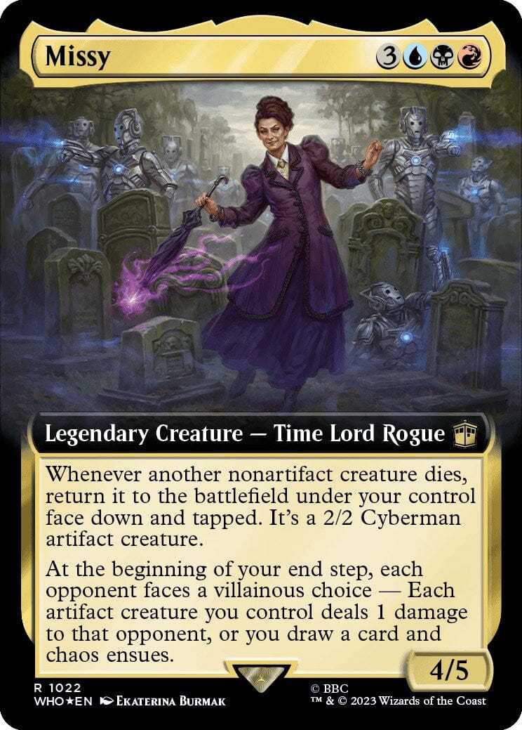 Missy (Extended Art) (Surge Foil) [Doctor Who] MTG Single Magic: The Gathering  | Multizone: Comics And Games