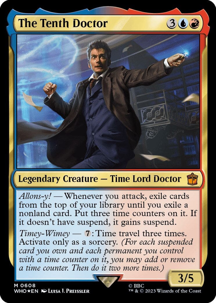 The Tenth Doctor (Surge Foil) [Doctor Who] MTG Single Magic: The Gathering  | Multizone: Comics And Games