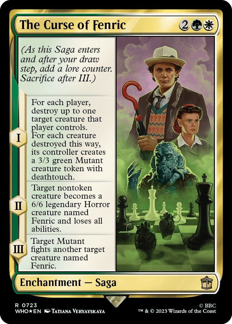 The Curse of Fenric (Surge Foil) [Doctor Who] MTG Single Magic: The Gathering  | Multizone: Comics And Games