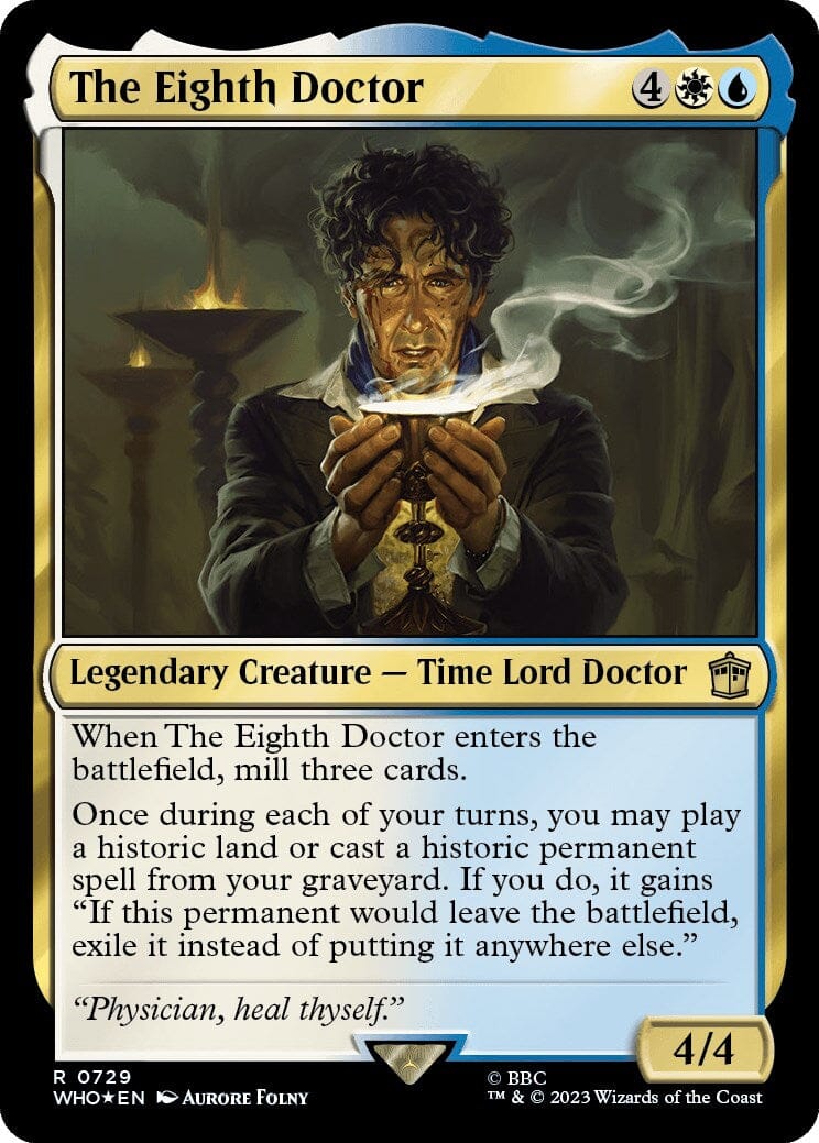 The Eighth Doctor (Surge Foil) [Doctor Who] MTG Single Magic: The Gathering  | Multizone: Comics And Games
