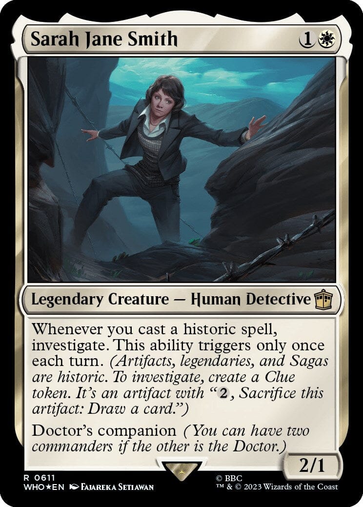 Sarah Jane Smith (Surge Foil) [Doctor Who] MTG Single Magic: The Gathering  | Multizone: Comics And Games