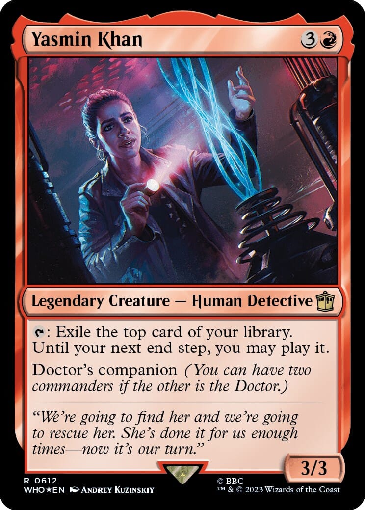 Yasmin Khan (Surge Foil) [Doctor Who] MTG Single Magic: The Gathering  | Multizone: Comics And Games