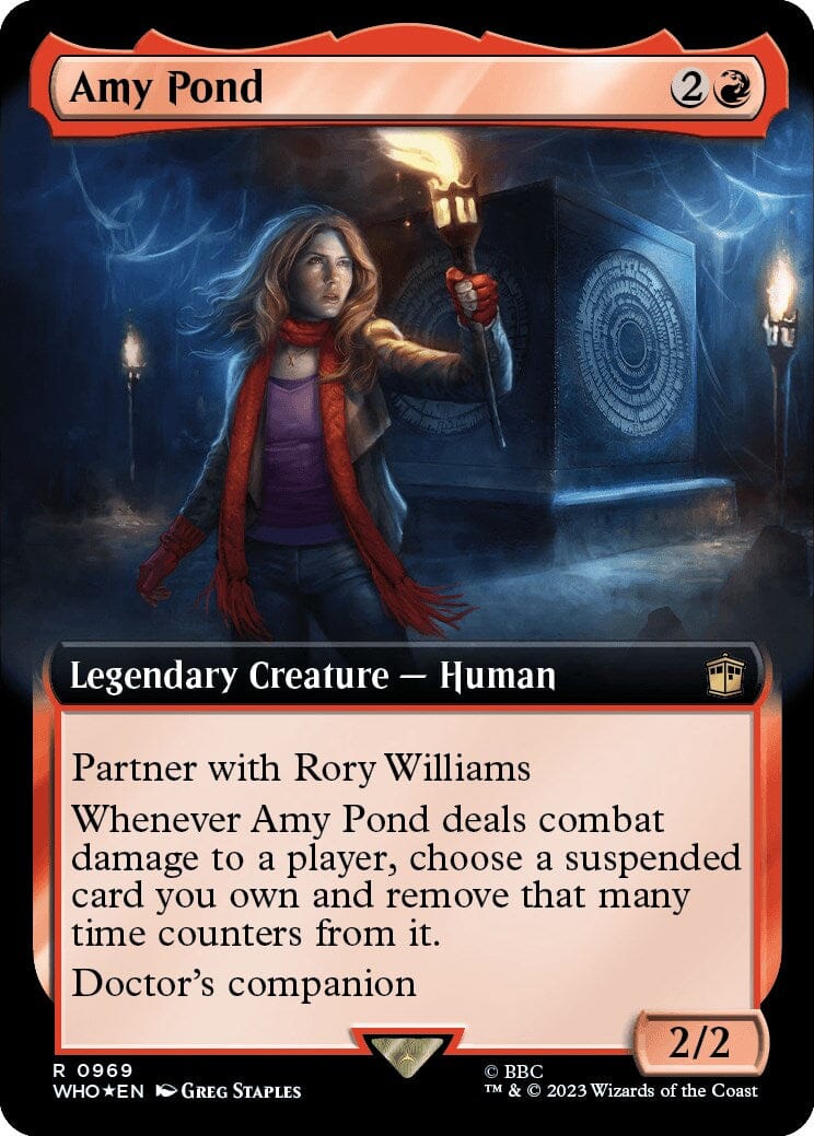 Amy Pond (Extended Art) (Surge Foil) [Doctor Who] MTG Single Magic: The Gathering  | Multizone: Comics And Games