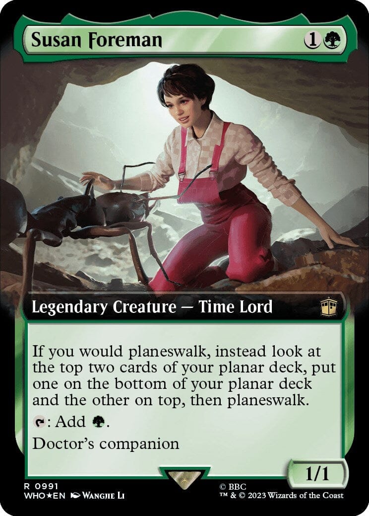 Susan Foreman (Extended Art) (Surge Foil) [Doctor Who] MTG Single Magic: The Gathering  | Multizone: Comics And Games