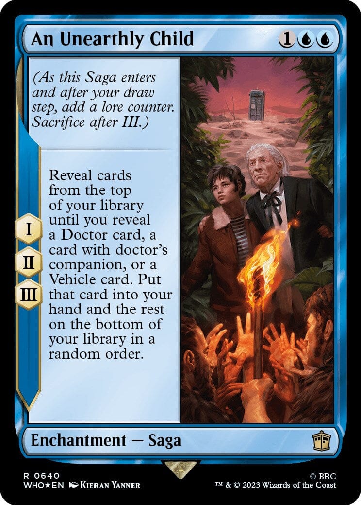 An Unearthly Child (Surge Foil) [Doctor Who] MTG Single Magic: The Gathering  | Multizone: Comics And Games