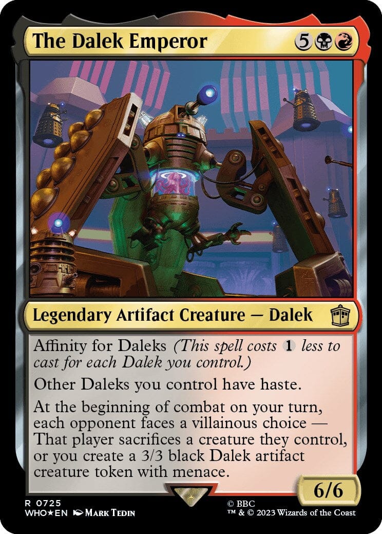 The Dalek Emperor (Surge Foil) [Doctor Who] MTG Single Magic: The Gathering  | Multizone: Comics And Games