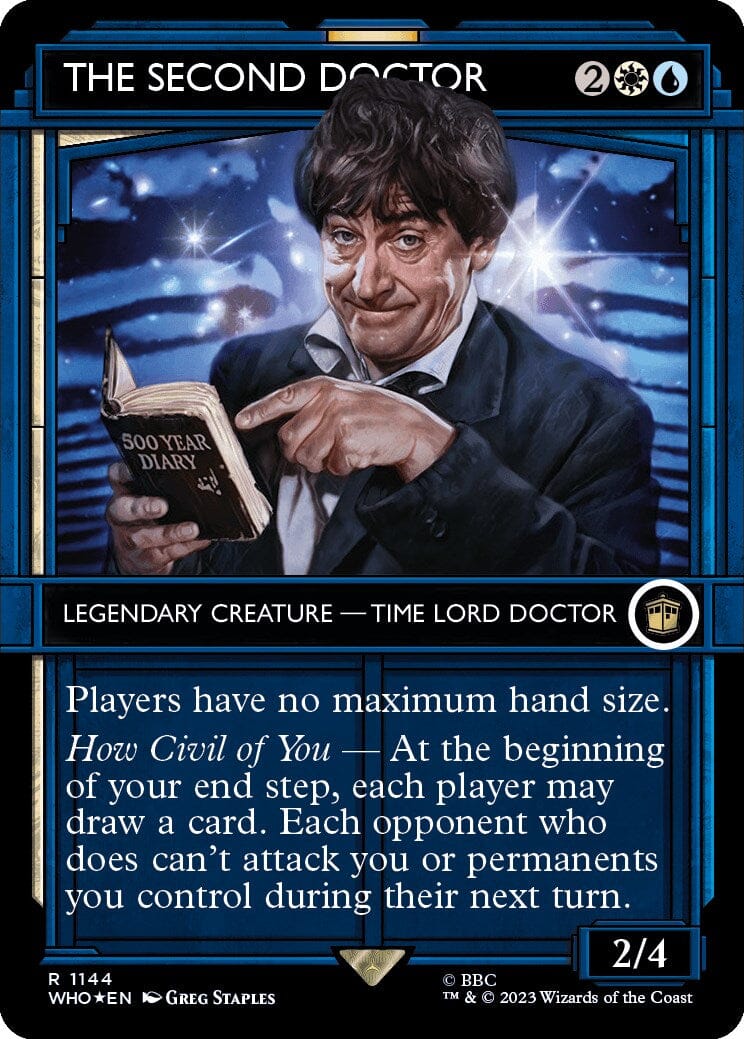 The Second Doctor (Showcase) (Surge Foil) [Doctor Who] MTG Single Magic: The Gathering  | Multizone: Comics And Games