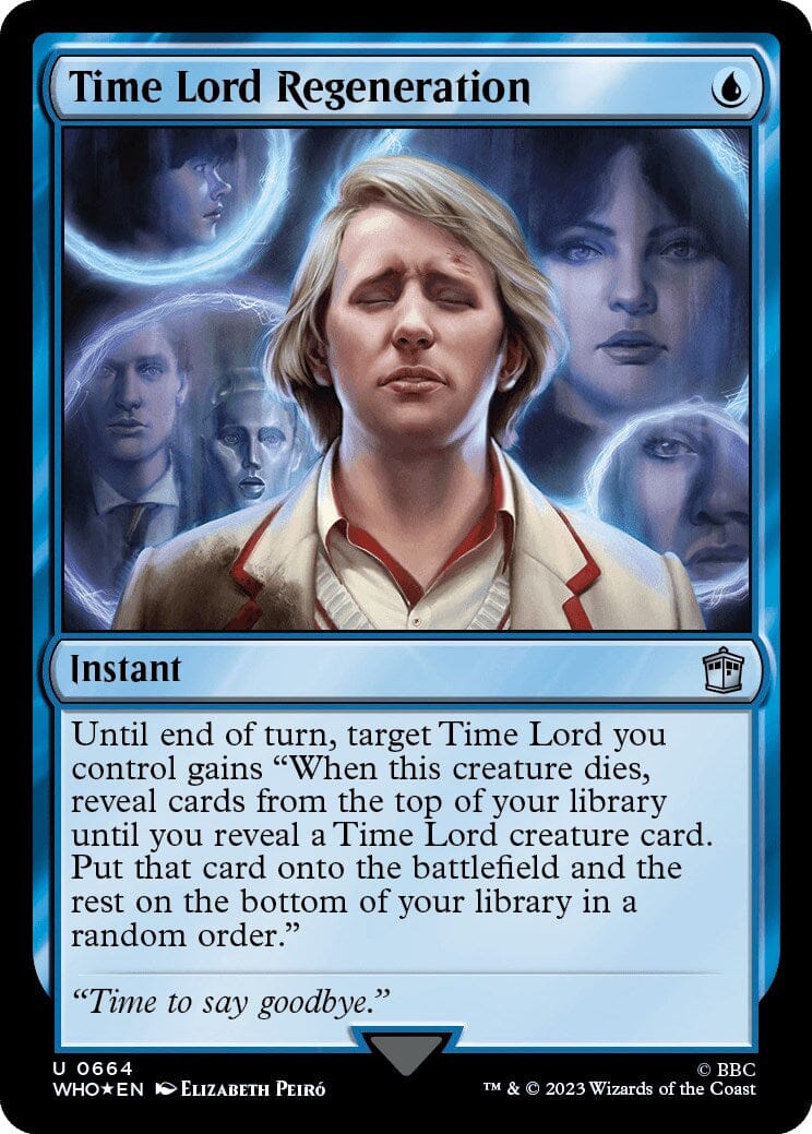 Time Lord Regeneration (Surge Foil) [Doctor Who] MTG Single Magic: The Gathering  | Multizone: Comics And Games