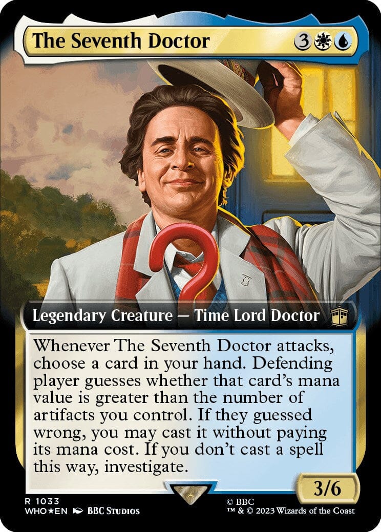 The Seventh Doctor (Extended Art) (Surge Foil) [Doctor Who] MTG Single Magic: The Gathering  | Multizone: Comics And Games