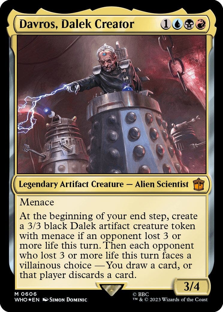 Davros, Dalek Creator (Surge Foil) [Doctor Who] MTG Single Magic: The Gathering  | Multizone: Comics And Games
