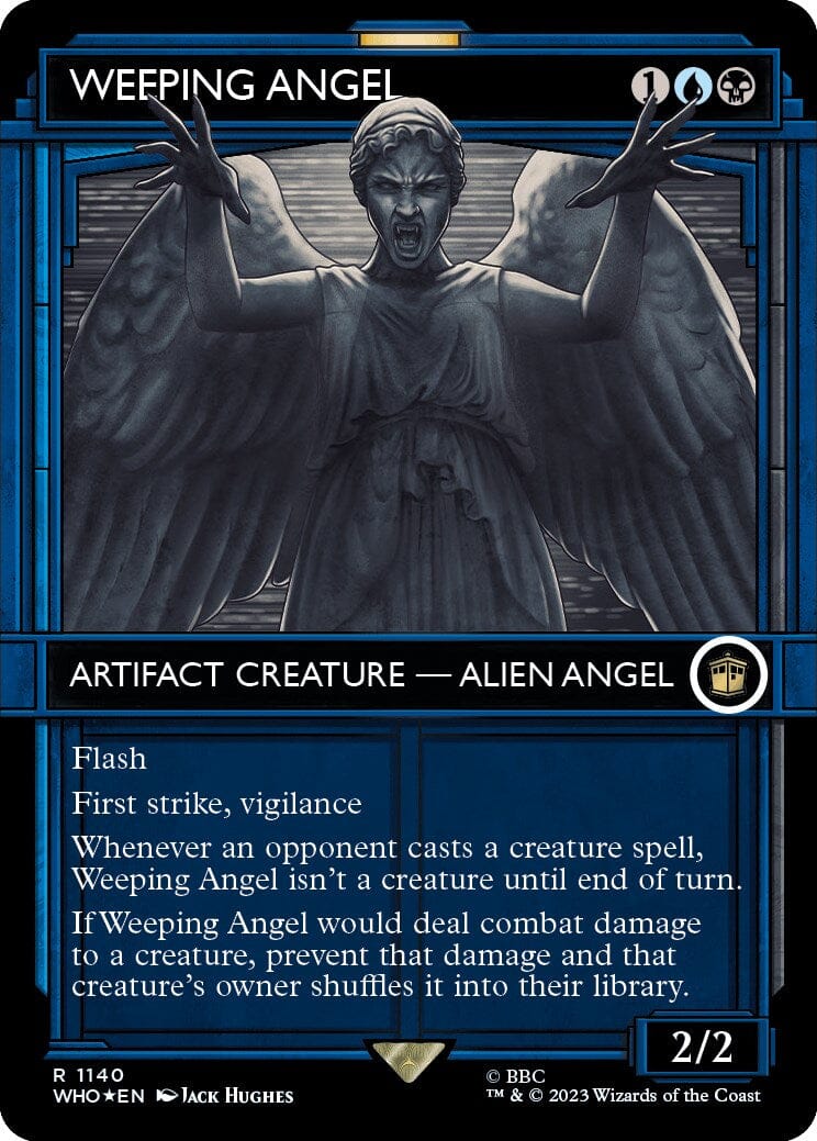 Weeping Angel (Showcase) (Surge Foil) [Doctor Who] MTG Single Magic: The Gathering  | Multizone: Comics And Games