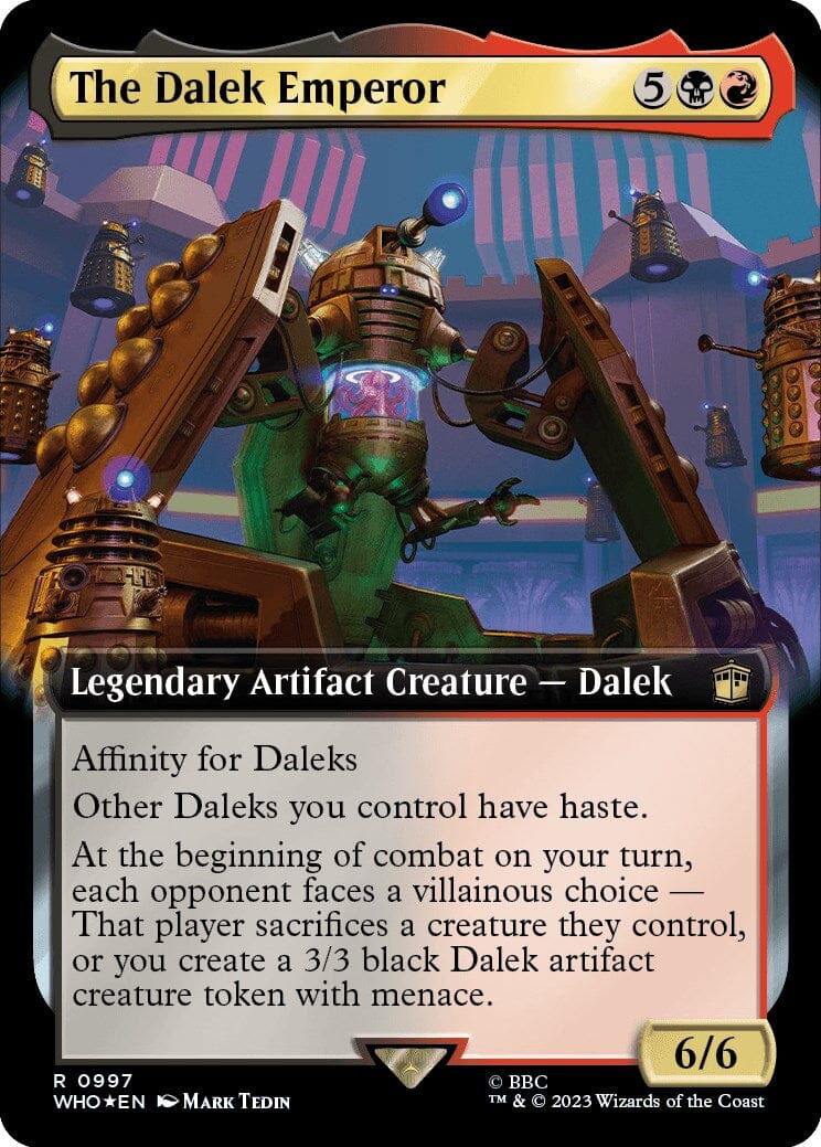The Dalek Emperor (Extended Art) (Surge Foil) [Doctor Who] MTG Single Magic: The Gathering  | Multizone: Comics And Games